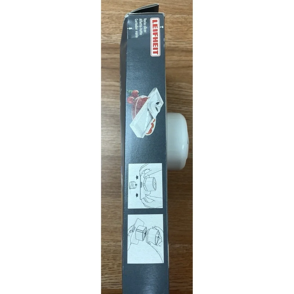 Leifheit Adjustable Vario Slicer Mandoline Stainless Steel Blade Scalloped Edge